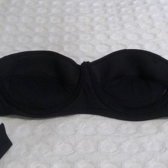 Black Studded Bandeau Swim Top (Size S) - Picture 7 of 7